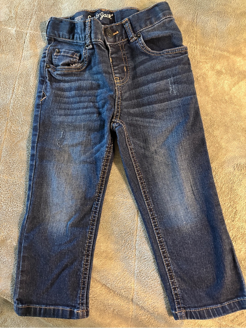 Cat & Jack Dark Blue Straight-Leg Kids Jeans